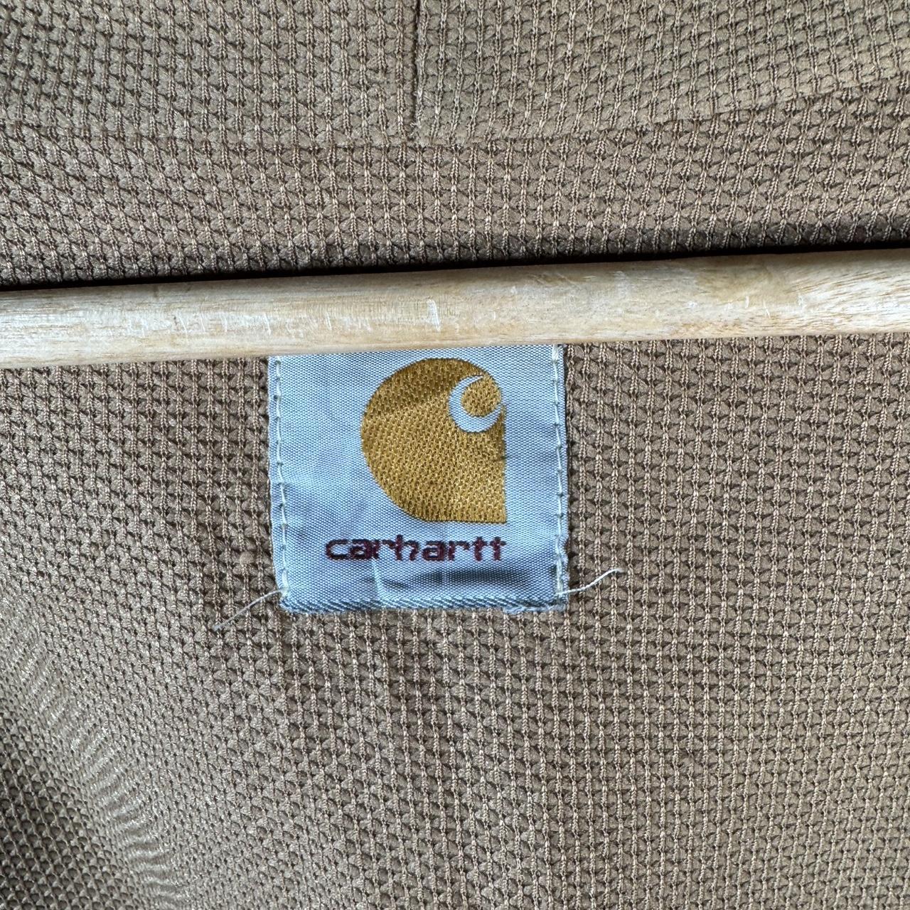 Vintage Carhartt Active Hooded Jacket Men’s XL Tan Brown Workwear Canvas USA