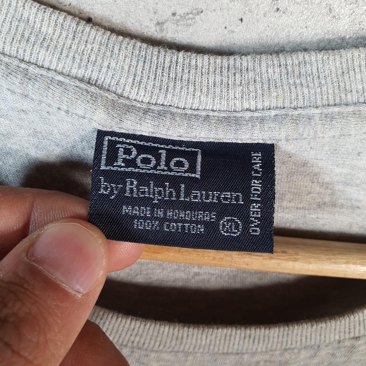 Vintage Ralph Lauren Polo Sport T Shirt Men’s XL Grey Custom Fit Embroidered Pony C8630