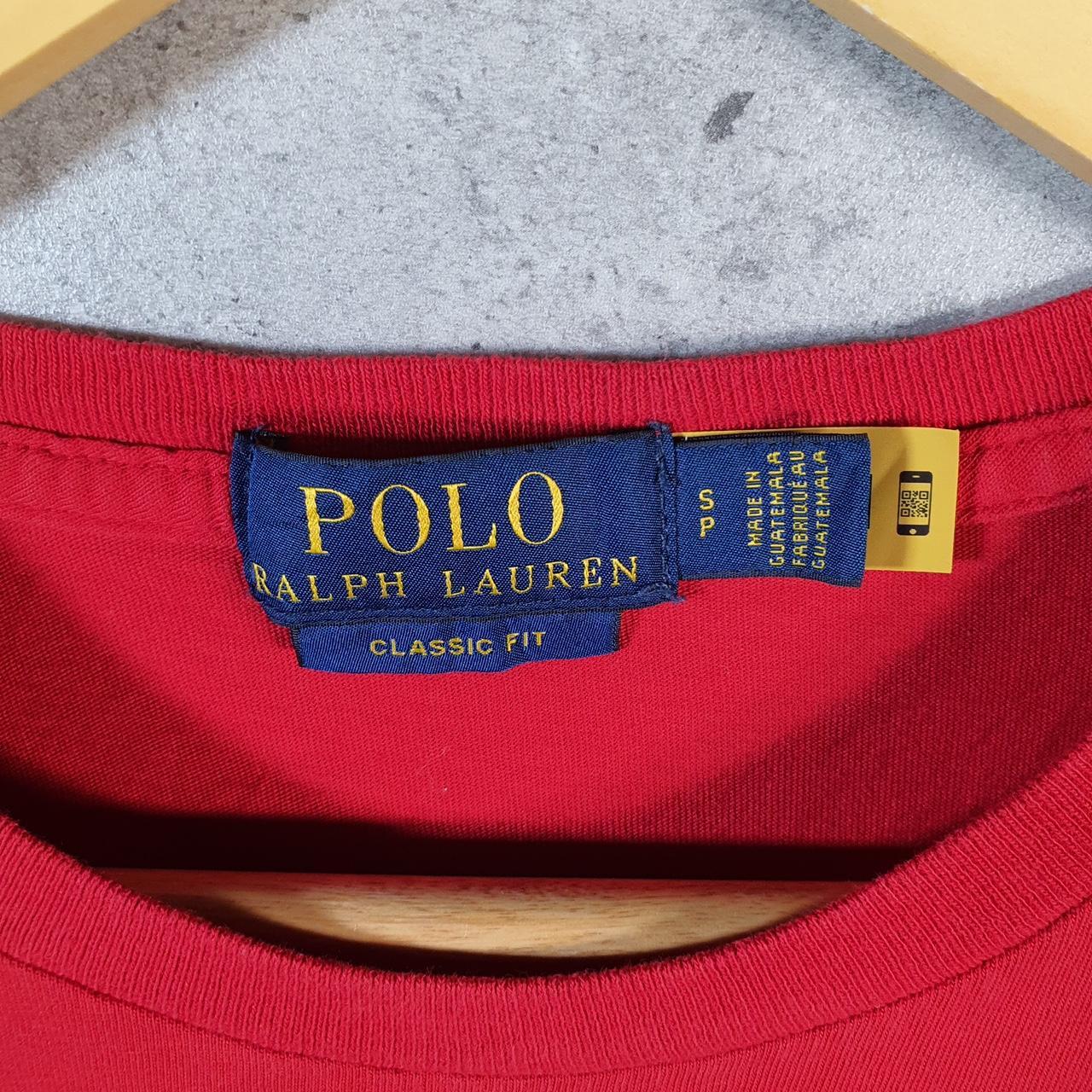 Vintage Ralph Lauren Polo T Shirt Men’s Small Red Classic Fit Pony