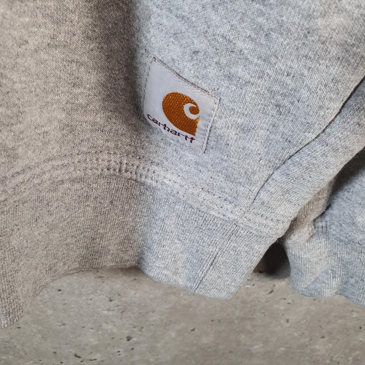 Vintage Carhartt Sweatshirt Mens Large Grey Pullover Blank USA Loose Fit
