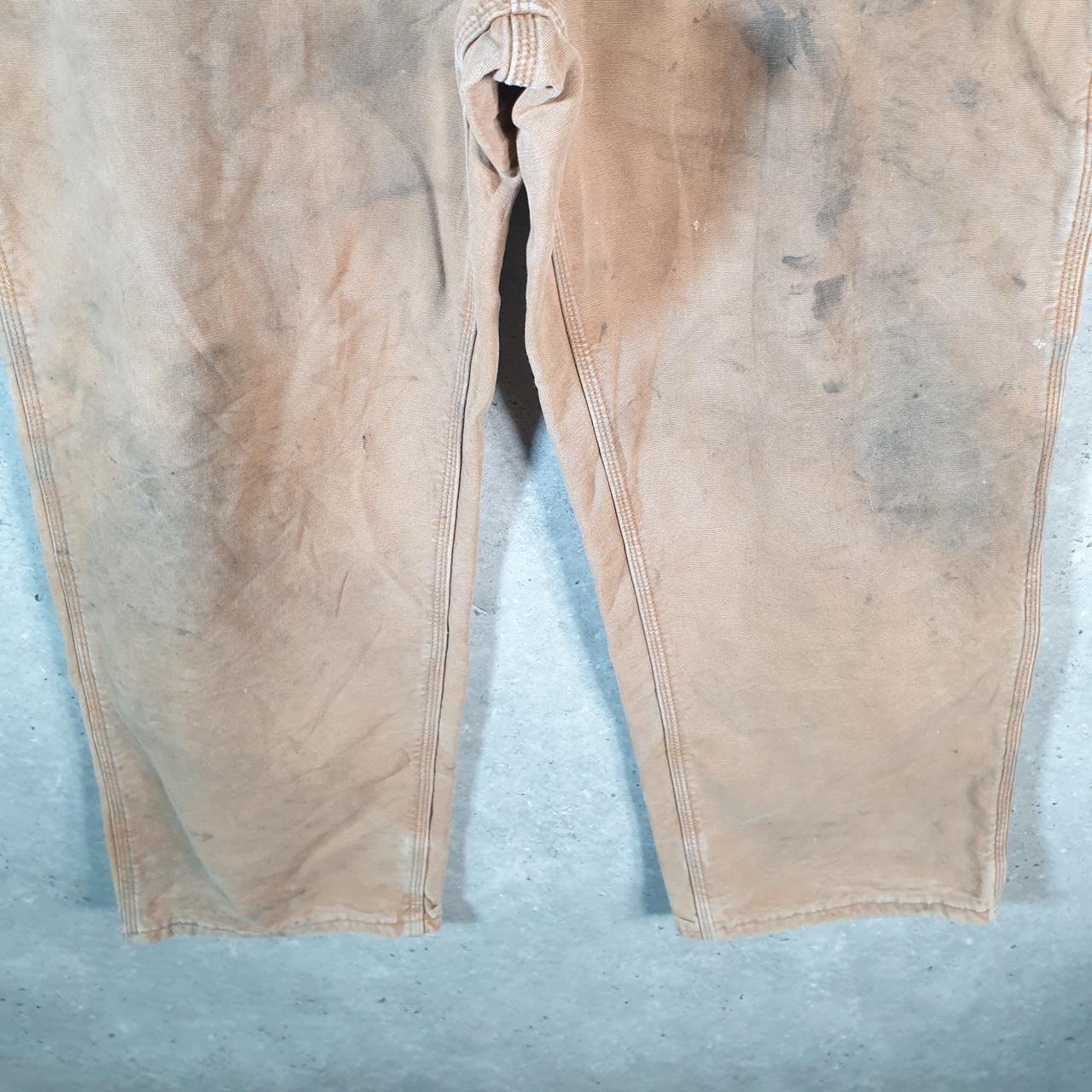 Vintage Carhartt Carpenter Trousers Mens W40 L30 Brown Dungaree Fit Workwear USA