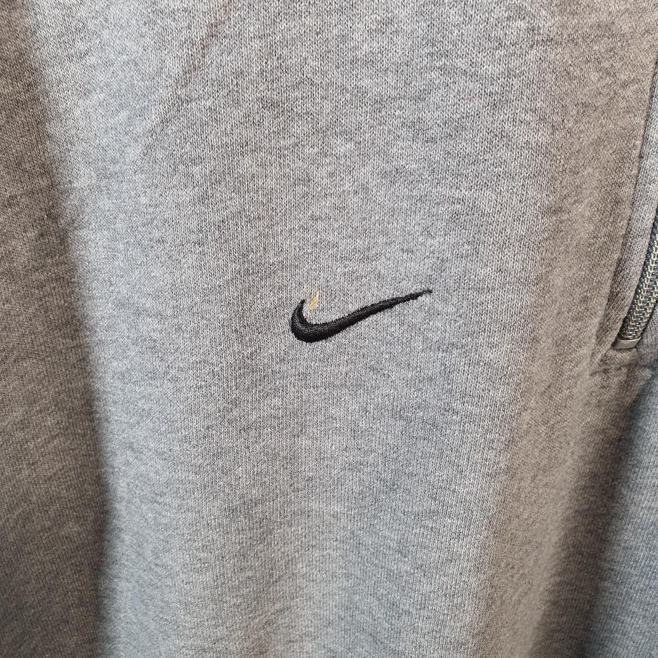 Vintage Nike Team Deep Run Basketball 1/4 Zip Sweatshirt Men’s Medium Grey Swoosh