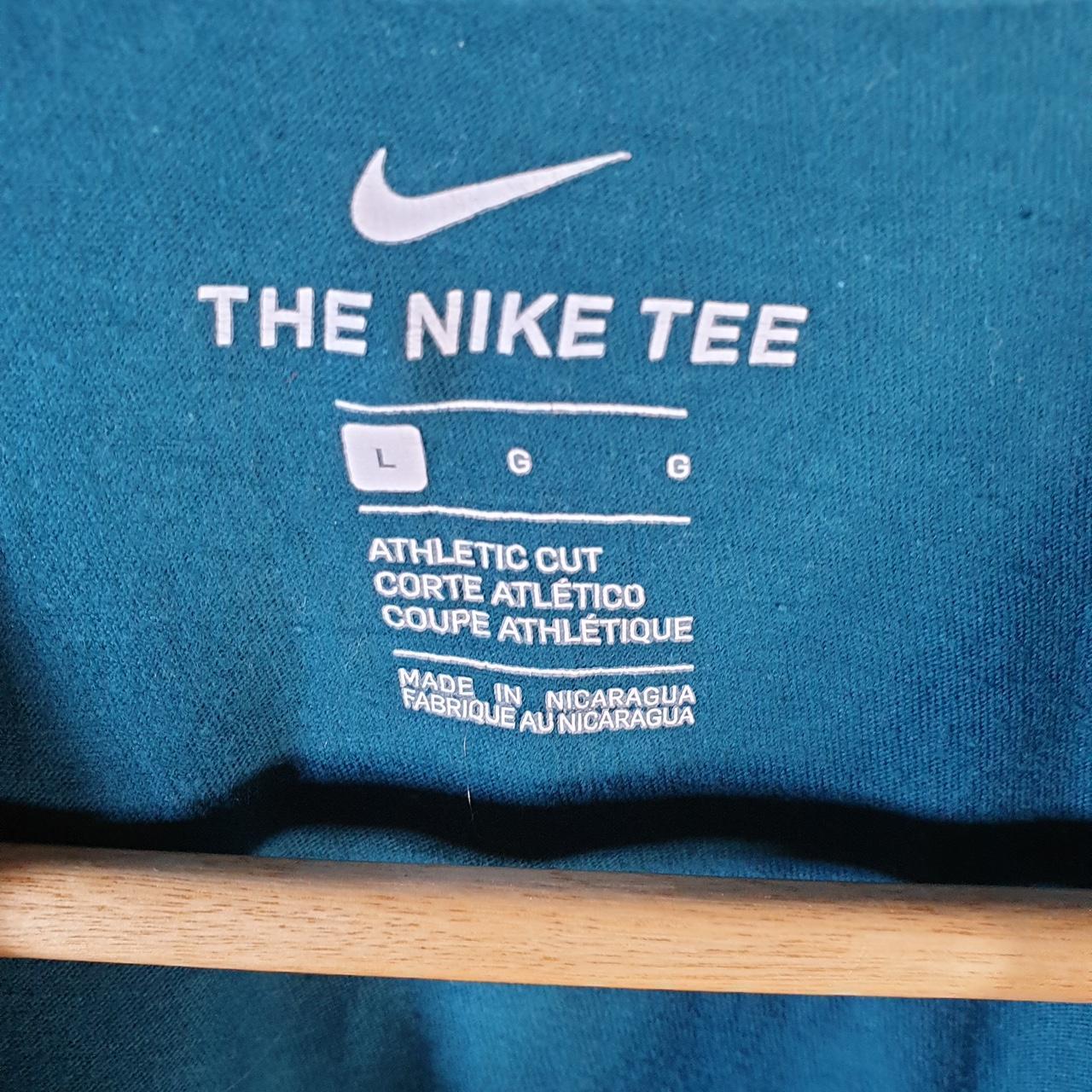 Vintage Nike Club T Shirt Men’s Large Blue Logo Swoosh Athletic