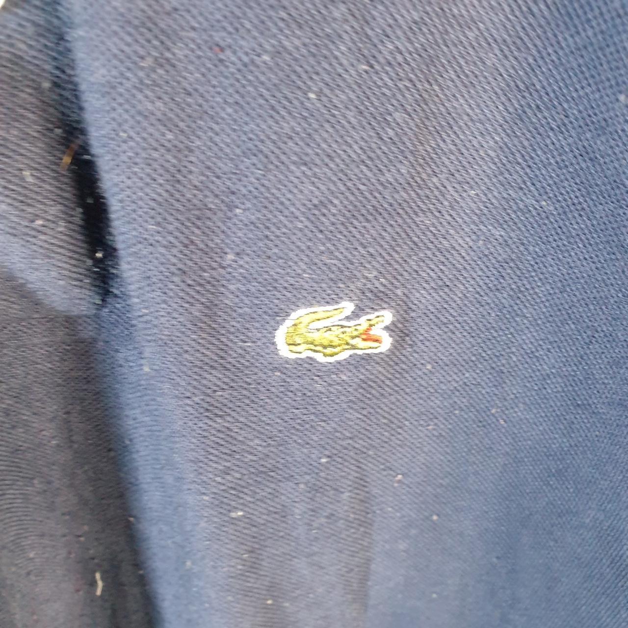 Vintage 90s Chemise Lacoste Polo Shirt Men’s Small Navy Blue Classic Fit Embroidered Logo