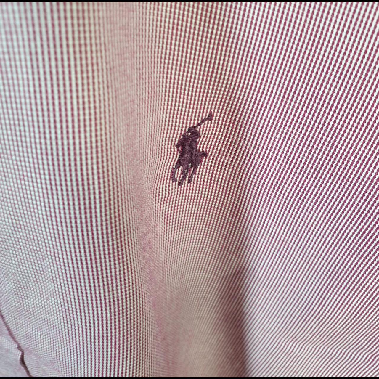Vintage Ralph Lauren Button Down Shirt Men’s Large Pink Yarmouth Fit Pony Cotton
