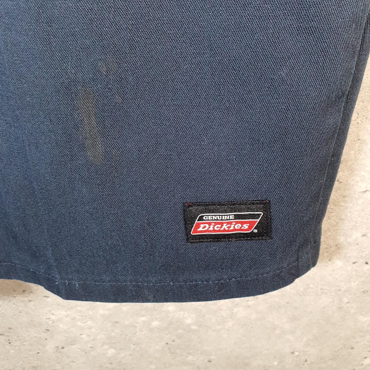 Vintage Dickies Baggy Chino Shorts Jorts Cargo Mens W36 Navy Blue Loose Fit