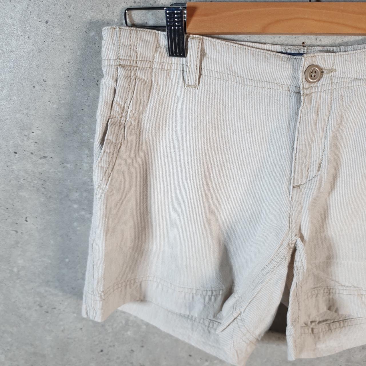 Vintage The North Face TNF Shorts Jorts Chino Cargo Womens UK10 Brown Baggy Cotton