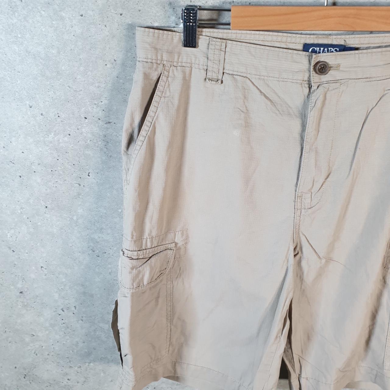 Vintage Chaps Ralph Lauren Polo Shorts Jorts Cargo Men’s W34 Brown Baggy Cotton