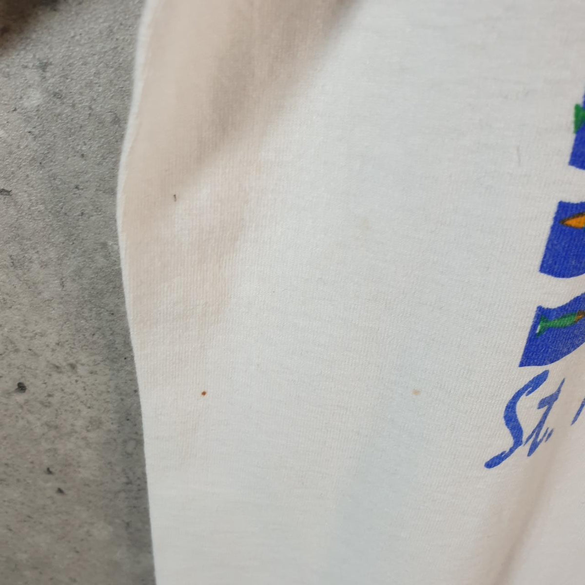 Vintage Anvil St Michael’s Maryland USA 90s USA Single Stitch T Shirt Youth Large White C8052