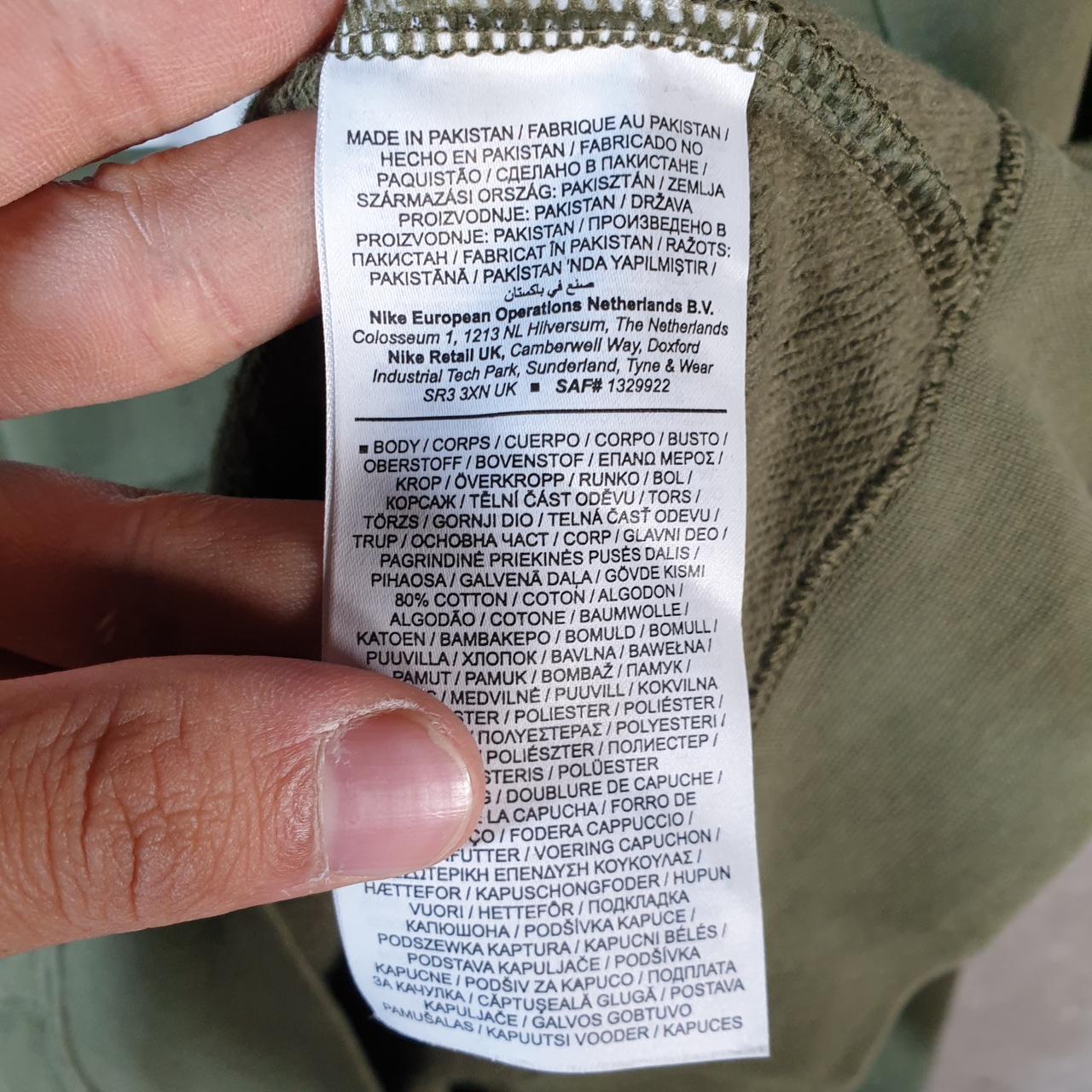 Vintage Nike Club Hoodie Men’s Small Khaki Green Swoosh Y2K Pullover Sweatshirt Logo