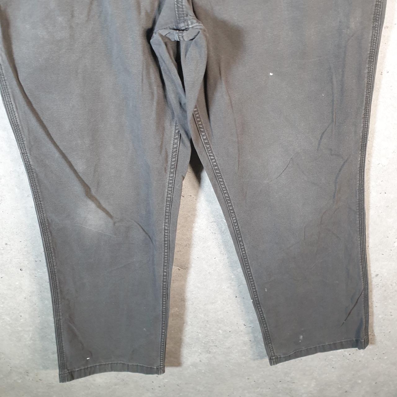 Vintage Carhartt Carpenter Trousers Mens W34 L30 Grey Relaxed Fit Workwear
