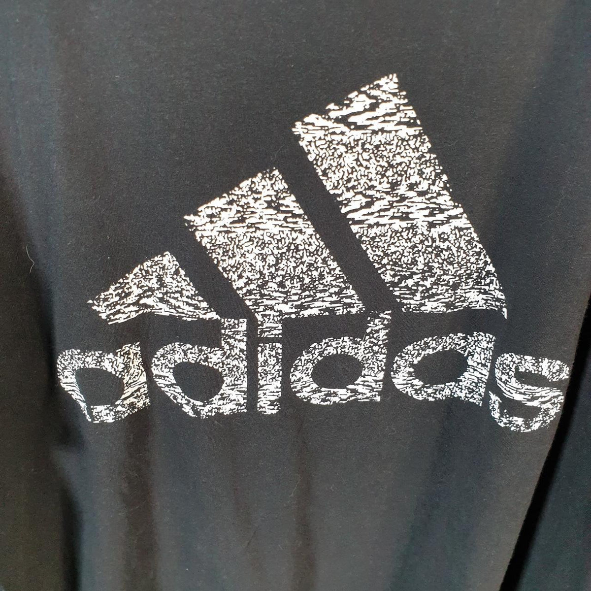 Vintage Adidas Go To Tee T Shirt Men’s 2XL Black Three Stripes Logo Athletic