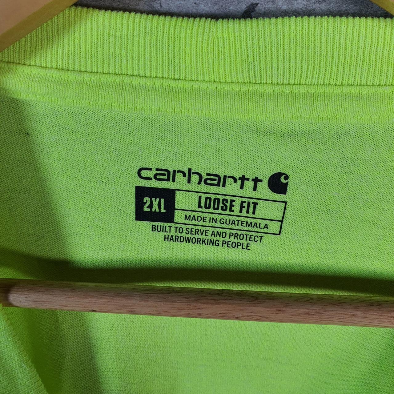 Vintage Carhartt Pocket T Shirt Men’s 2XL Green Workwear Chore Utility Loose Fit C9218
