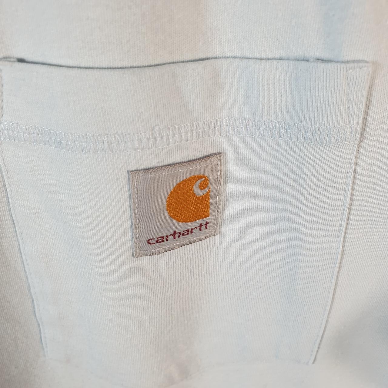 Vintage Carhartt Pocket T Shirt Mens Large Blue Workwear Chore Utility Relaxed Fit