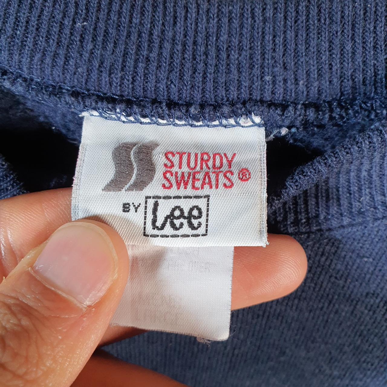 Vintage Lee Sturdy Sweats Sweatshirt Men’s Large Navy Blue USA Baggy Blank