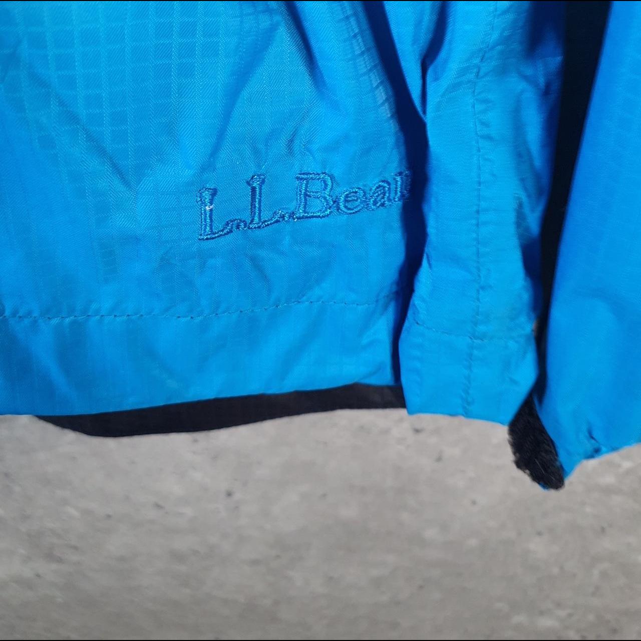 Vintage L.L. Bean Outdoors Nylon Jacket Womens Medium Blue Waterproof Hooded