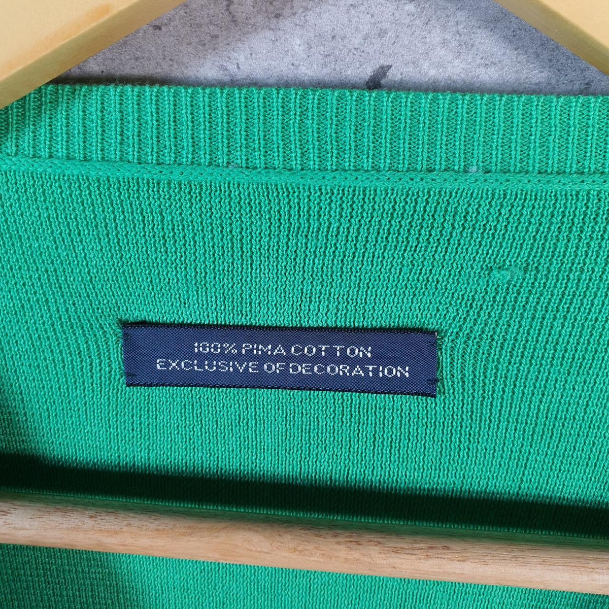 Vintage Ralph Lauren Polo Pima Cotton Sweatshirt Men’s Large Green Pullover Pony C8865