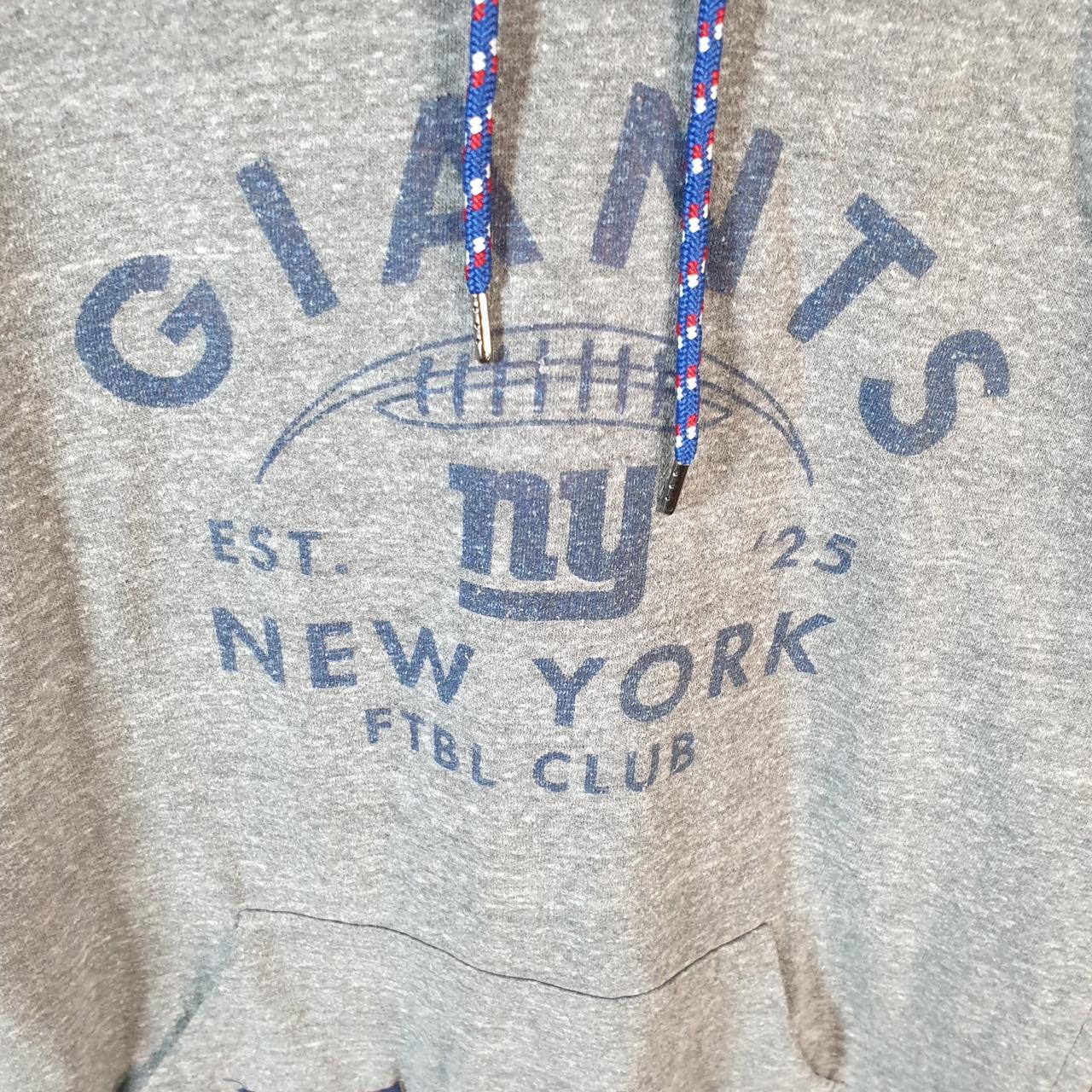 Vintage NFL New York Giants Hoodie Womens Small Grey Pullover USA Pro Sport