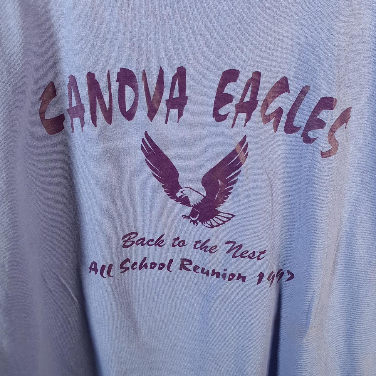 Vintage Anvil Canada Eagles 1997 USA Single Stitch T Shirt Men’s Large Purple