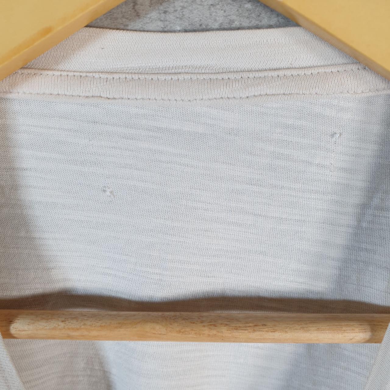 Vintage Calvin Klein Spellout Blank T Shirt Men’s Medium Beige Casual Sports