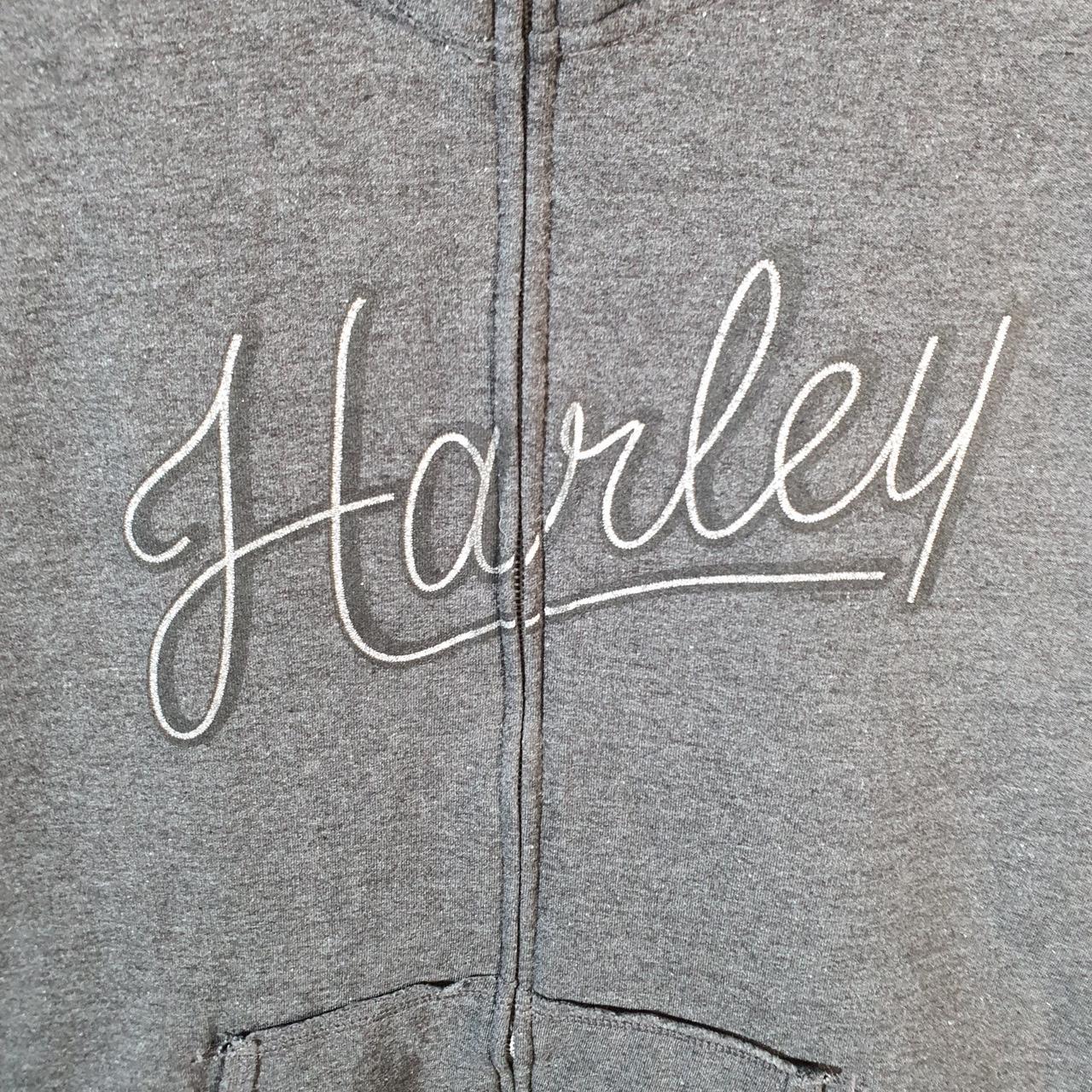 Vintage Harley Davidson 2019 Cleveland Ohio Sweatshirt Mens Large Grey Full Zip USA