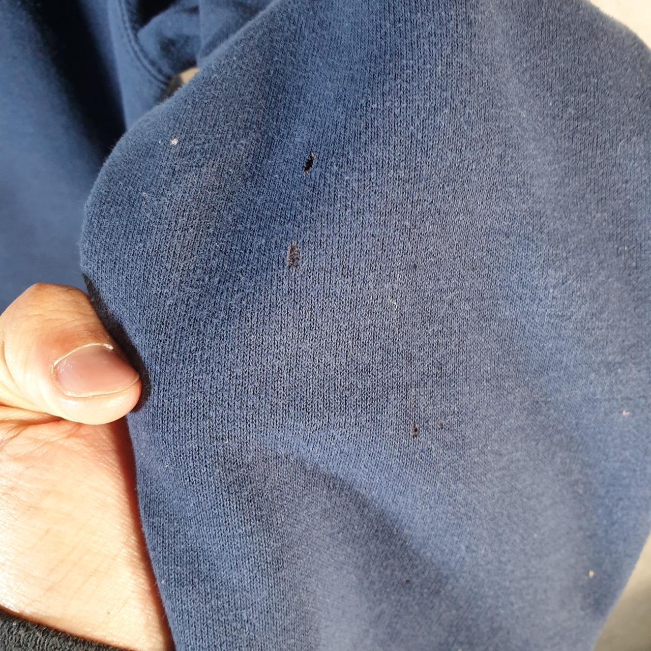 Vintage Carhartt Sweatshirt Mens Medium Navy Blue Full Zip Blank USA Original Fit