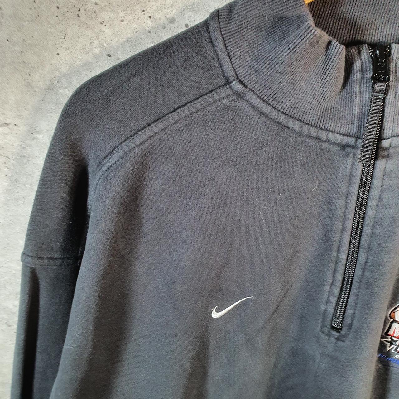 Vintage Nike Club Sweatshirt Men’s XL Black 1/4 Zip Swoosh East Carolina Military Bowl