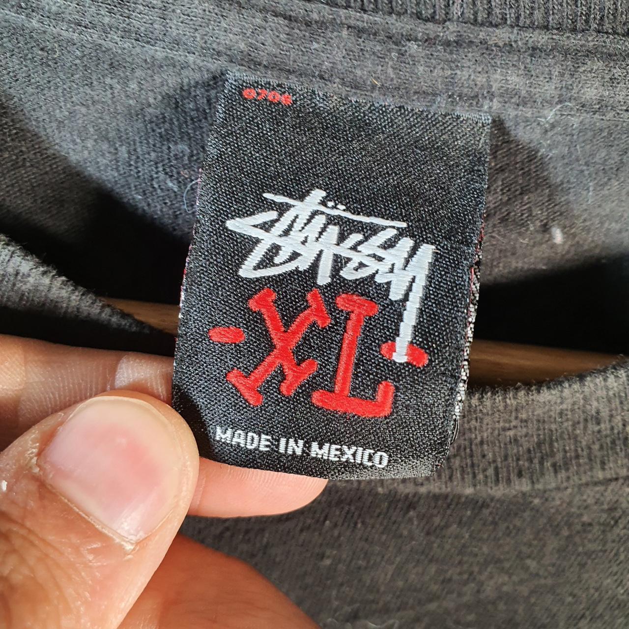 Vintage Stussy Spellout Printed T Shirt Men’s XL Black Graphic Short Sleeve