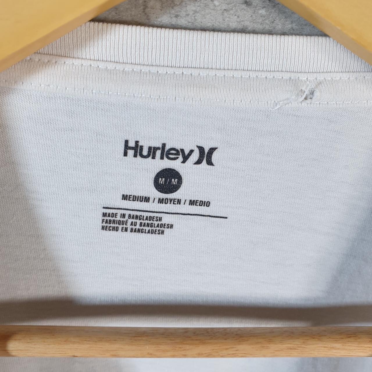 Vintage Hurley Graphic T Shirt Men’s Medium White Casual Sports Logo Athletic