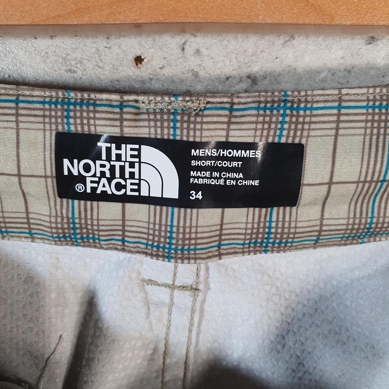 Vintage The North Face TNF Shorts Jorts Chino Cargo Men’s W34 Checkered Baggy Cotton