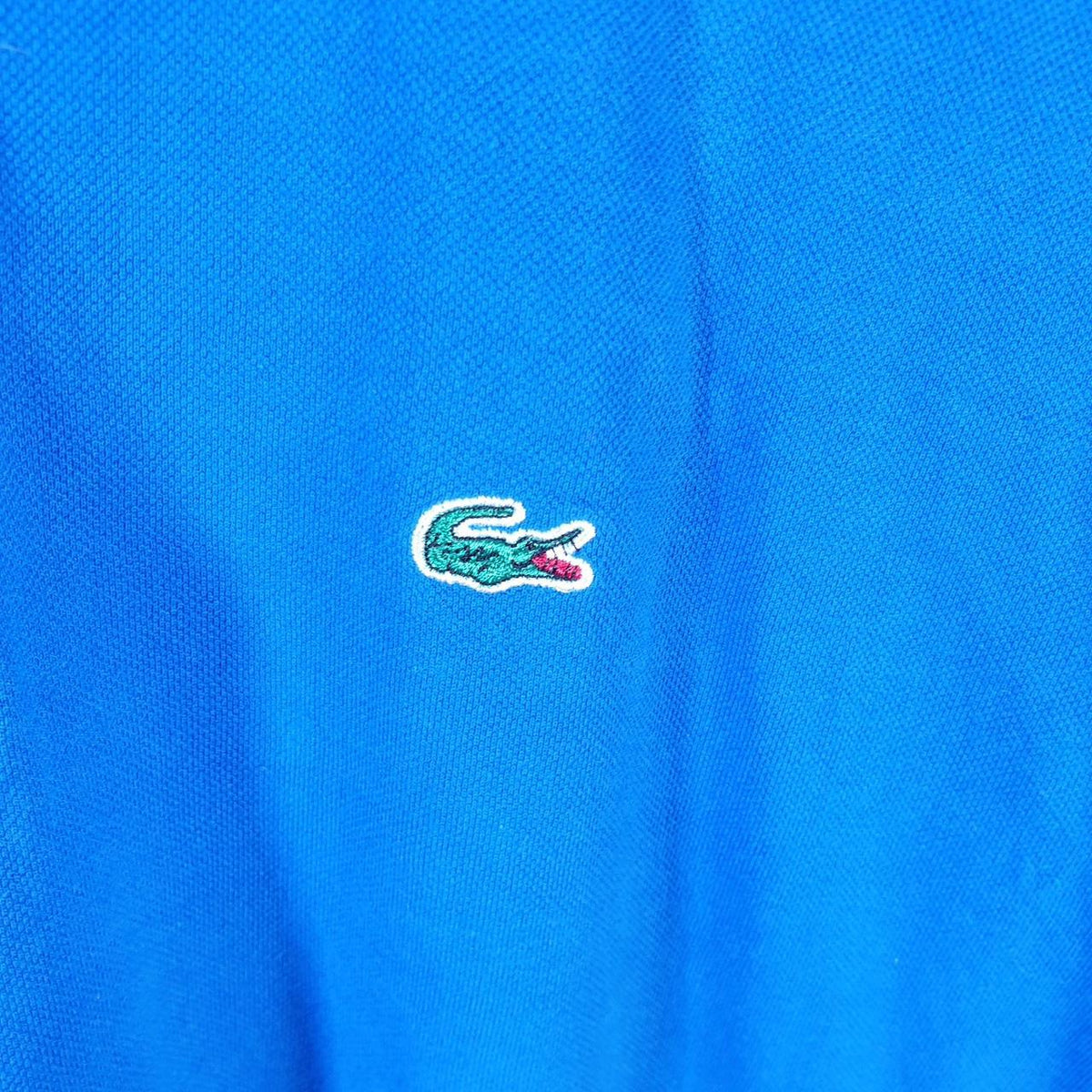 Vintage Lacoste Polo Shirt Men’s Small Blue Regular Fit Embroidered Logo C9791