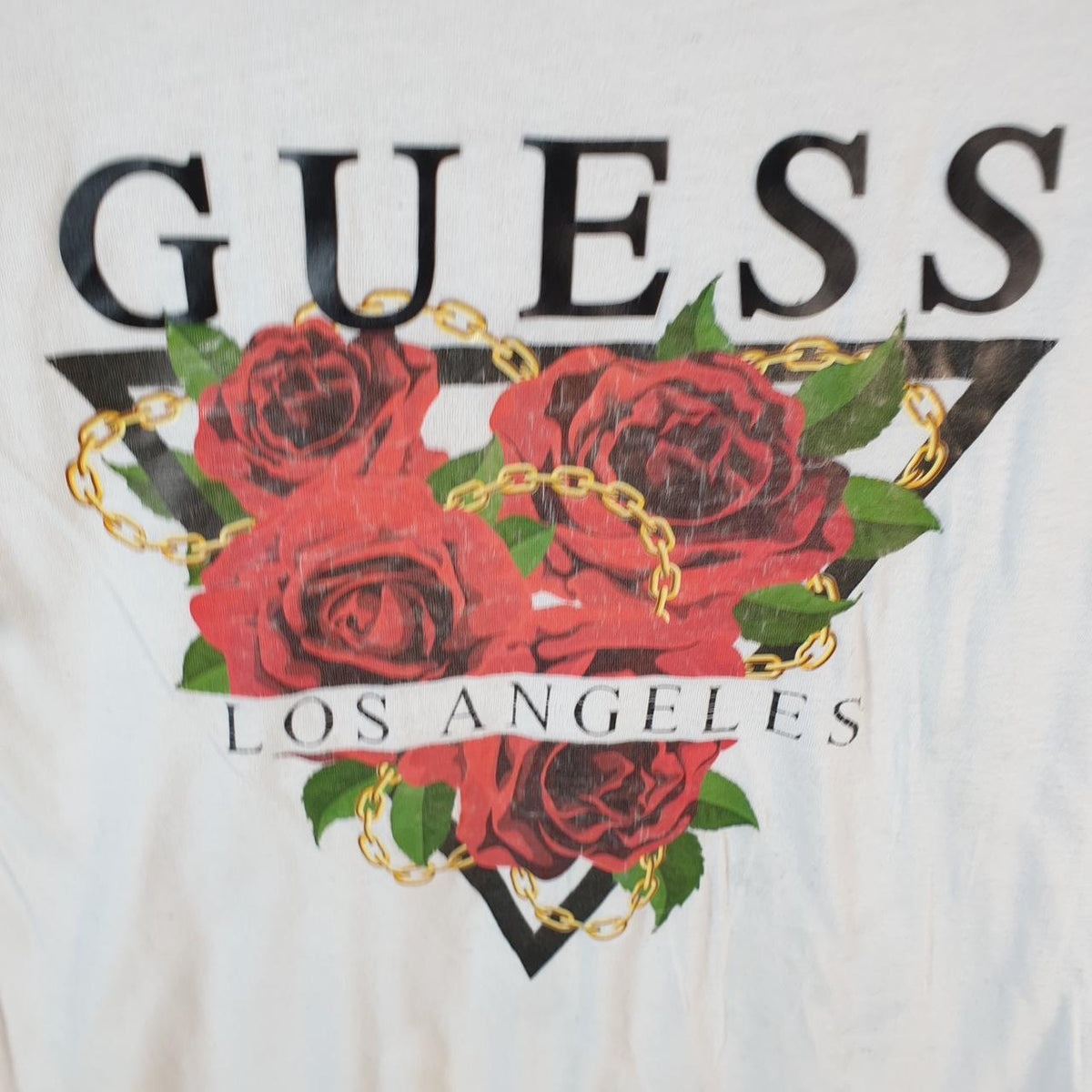 Vintage Guess Spellout Graphic T Shirt Men’s Small White Casual Sports Logo Athletic