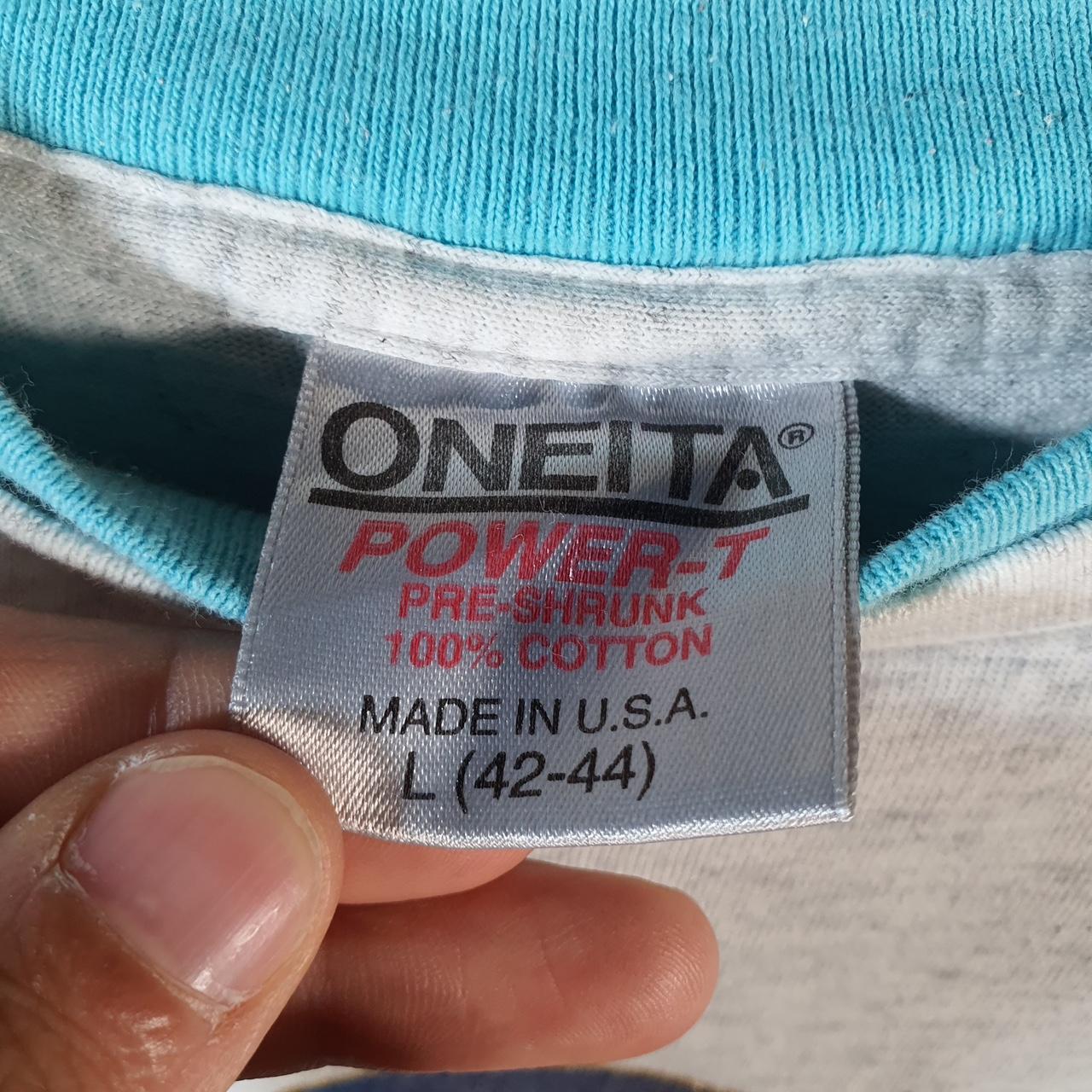 Vintage Oneita Power Ketchikan Alaska 1992 Single Stitch T Shirt Men’s Large Grey