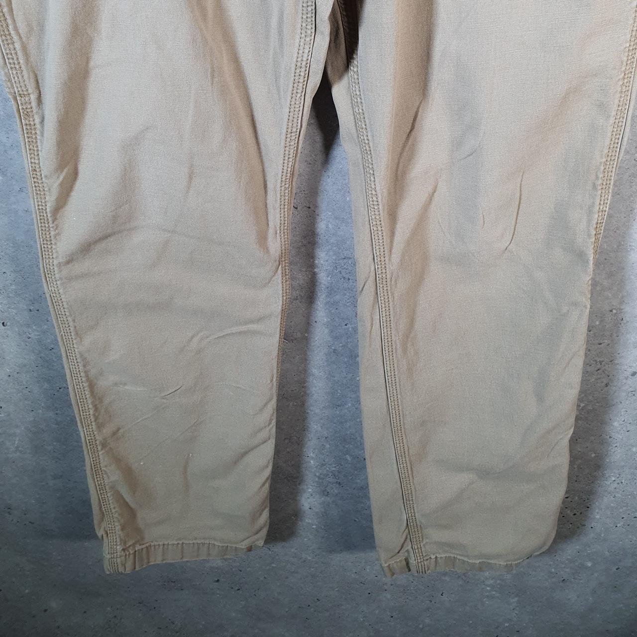 Vintage Carhartt Carpenter Trousers Mens W36 L32 Brown Relaxed Fit Workwear