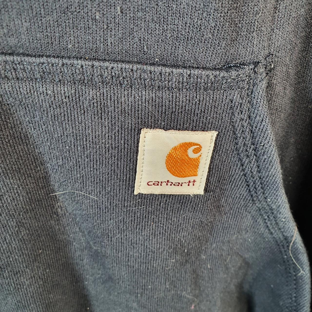 Vintage Carhartt Hoodie Men’s XL Navy Blue Pullover Blank USA Original Fit