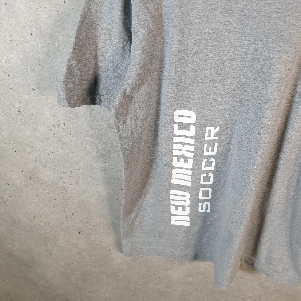 Vintage Nike Mexico Lobos Soccer T Shirt Men’s Large Grey Logo Printed Swoosh Athletic