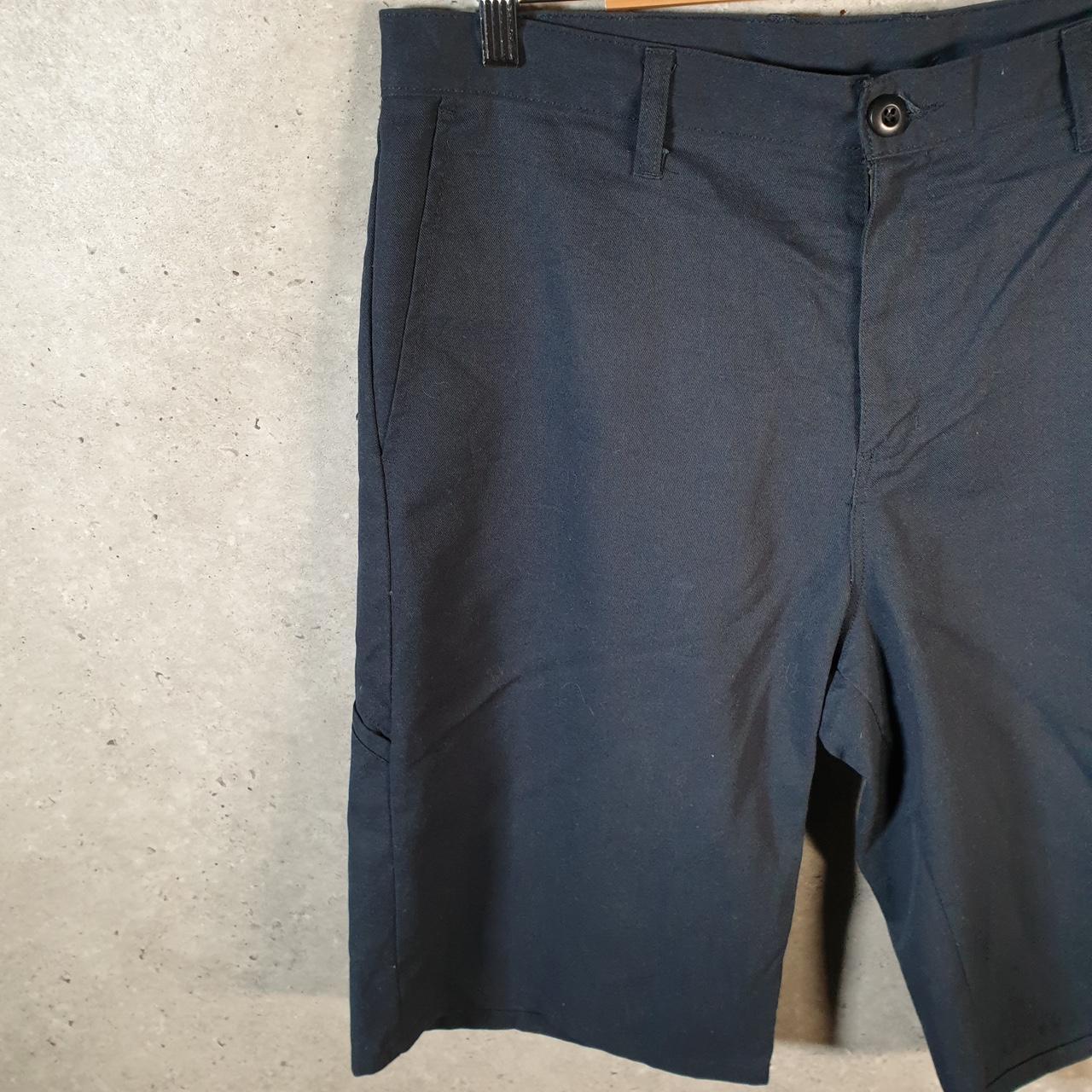 Vintage Dickies Baggy Chino Shorts Jorts Cargo Mens W34 Navy Blue Loose Fit