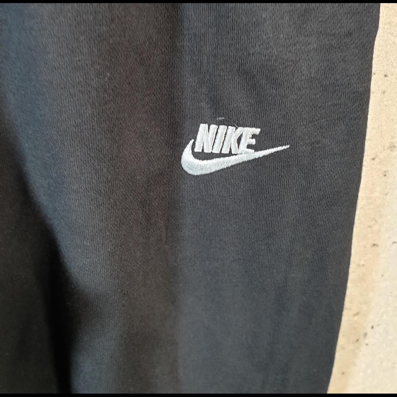 Vintage Nike Club Sweatpant Joggers Mens Medium Black Swoosh Sports Tracksuit Big Fish Vintage