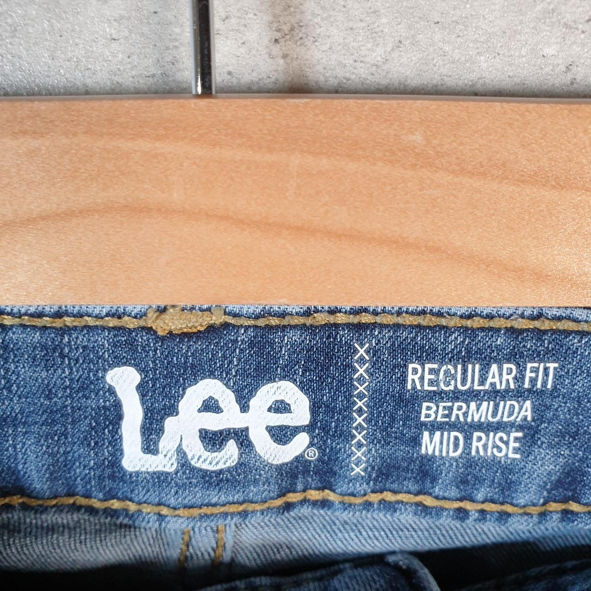Vintage Lee Baggy Shorts Jorts Cargo Womens W40 Blue Relaxed Denim