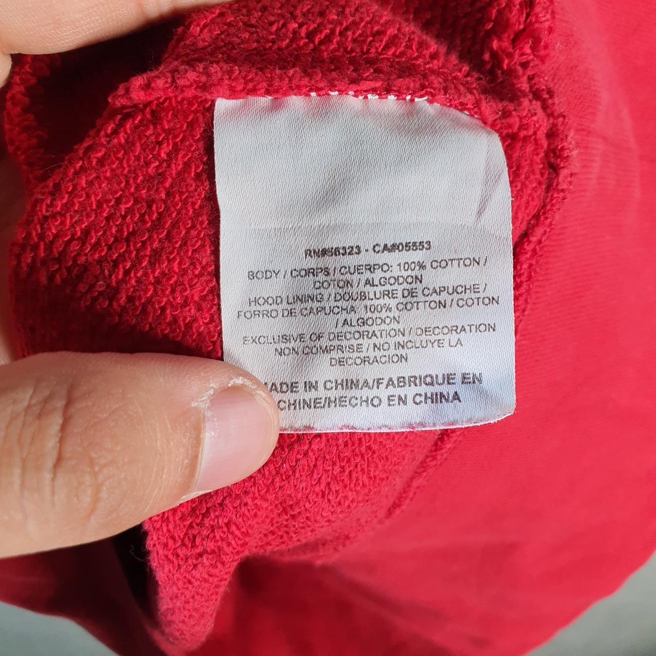 Vintage Nike 90s Club Hoodie Womens Medium Red Swoosh Y2K Pullover Logo