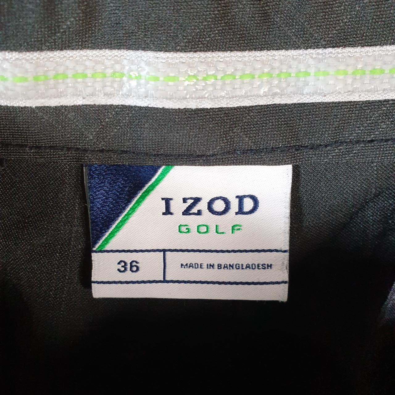 Vintage Izod Golf Chino Shorts Jorts Cargo Men’s W36 Black Baggy Cotton