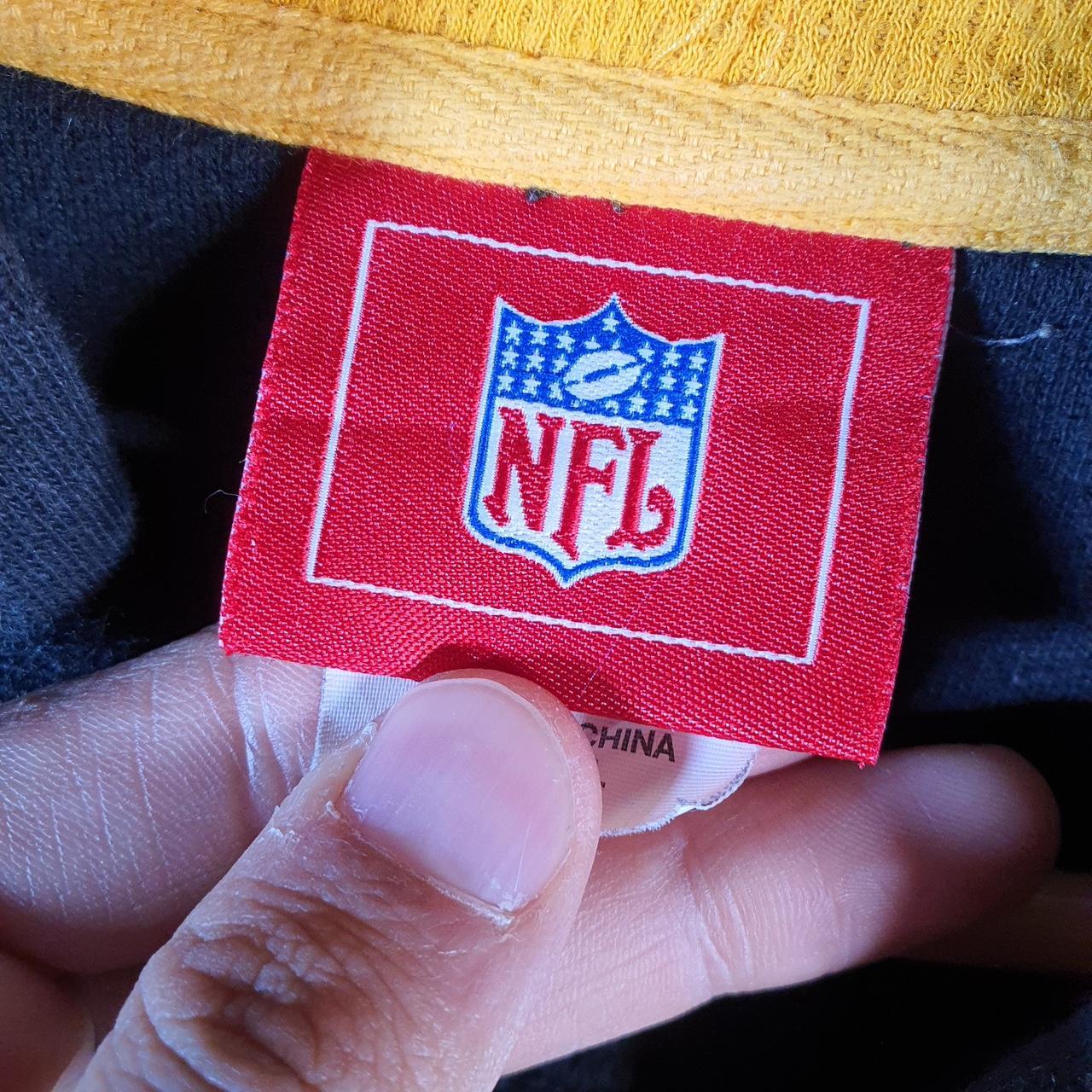 Vintage NFL Pittsburgh Steelers Hoodie Mens XL Black Full Zip USA Pro Sport