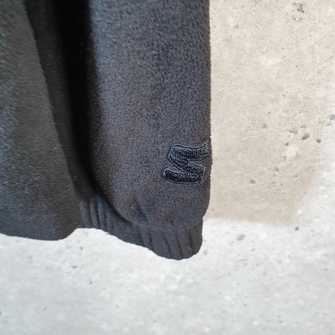 Vintage Starter Fleece Sweatshirt Jacket Mens Medium Black Full Zip Embroidered Logo