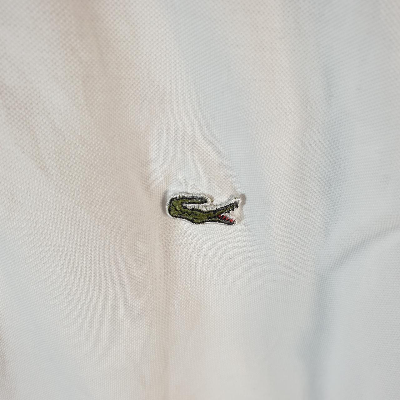 Vintage Lacoste Polo Shirt Men’s Small White Classic Fit Embroidered Logo