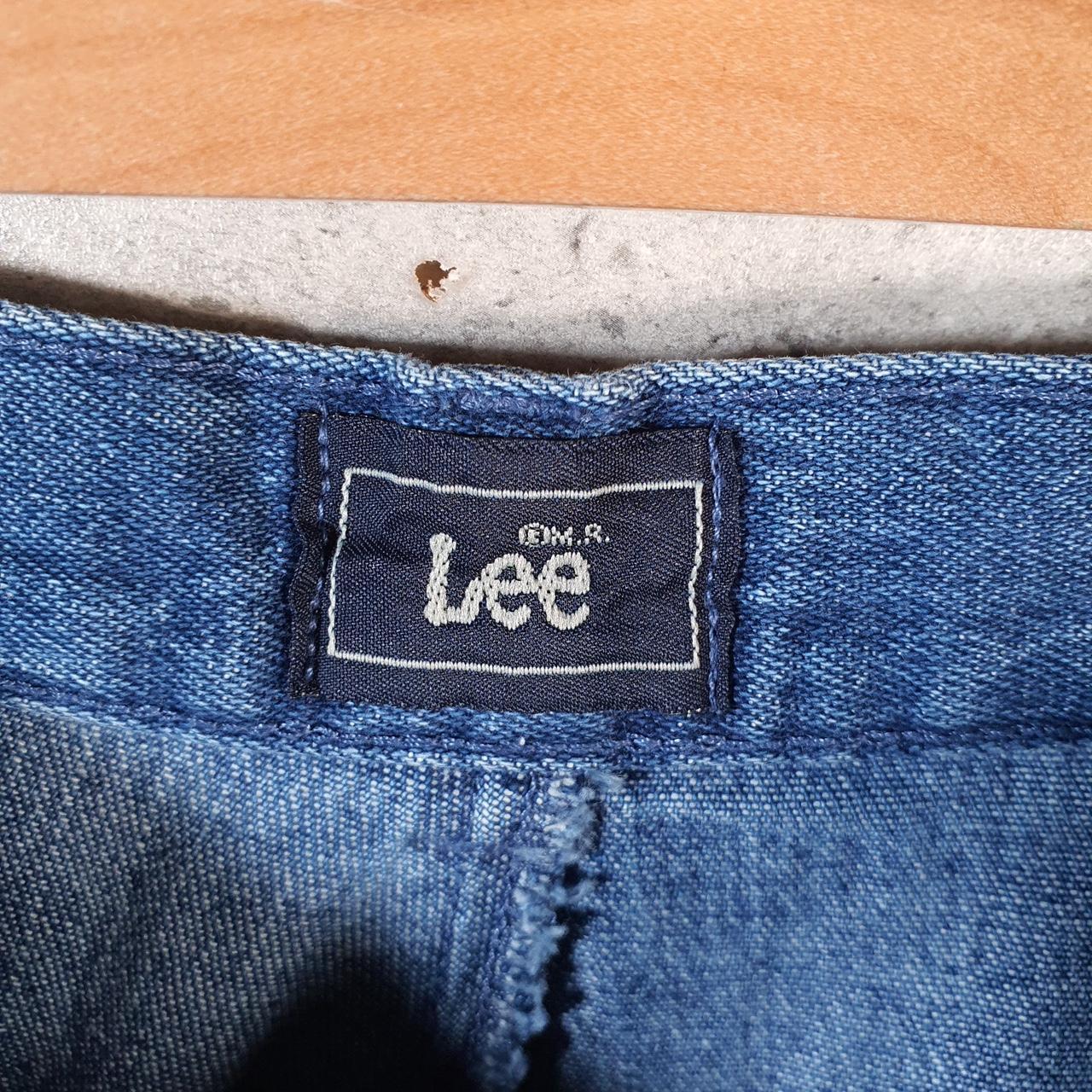 Vintage Lee Baggy Shorts Jorts Cargo Womens W30 Blue Denim Relaxed Cargo