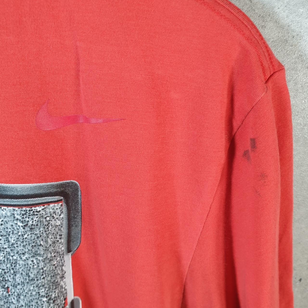 Vintage Nike NBA Basketball Hoop Dri Fit T Shirt Men’s Medium Red Logo Swoosh Athletic