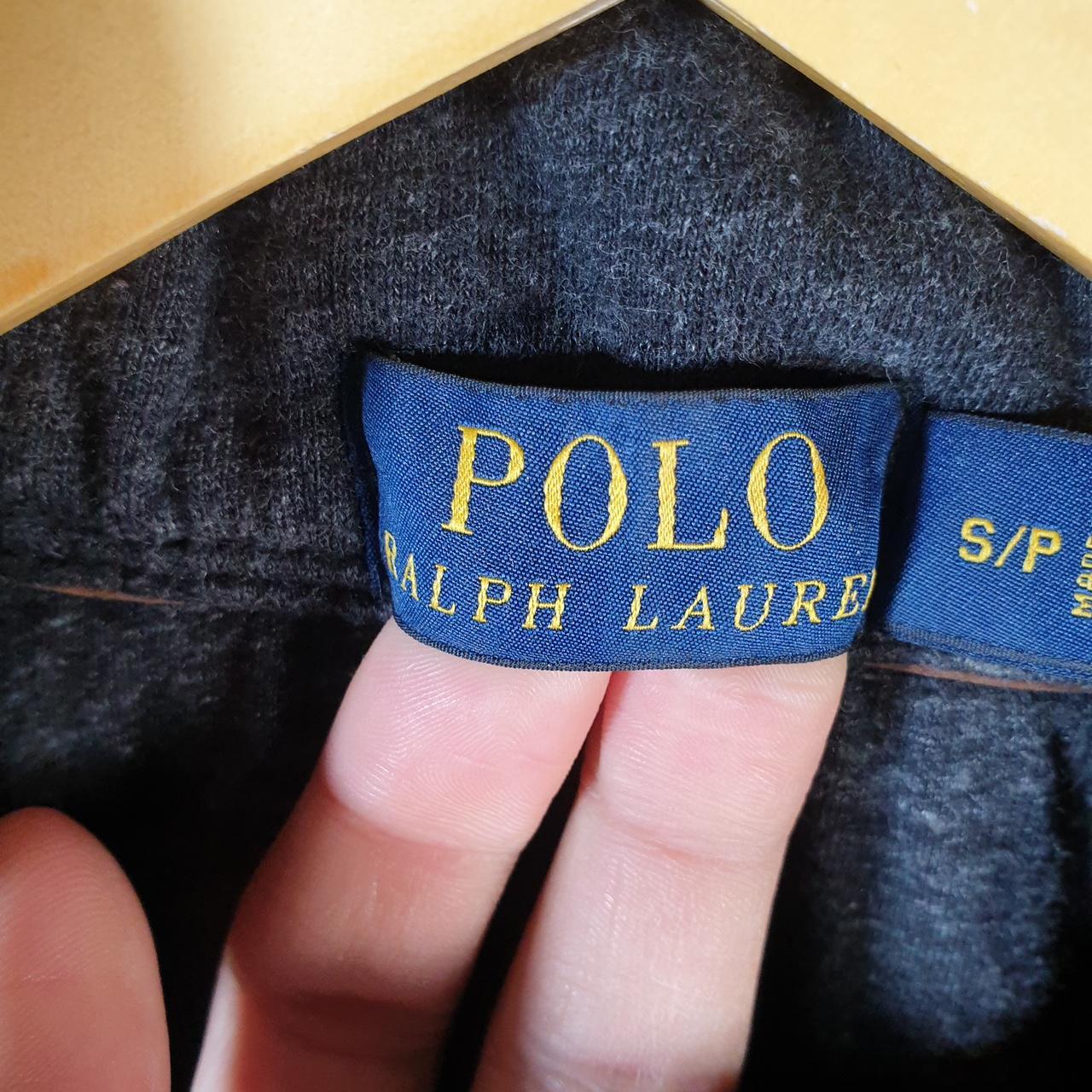 Vintage Ralph Lauren Polo Cardigan Button Up Sweater Men’s Small Grey Cotton