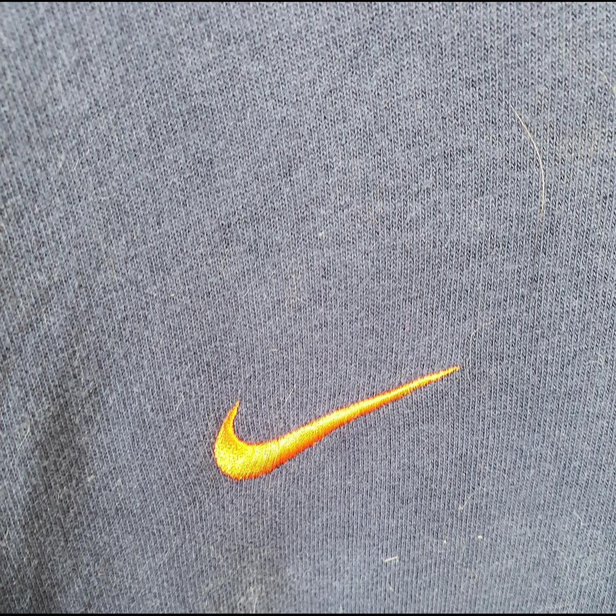 Vintage Nike 1/4 Zip Sweatshirt Men’s XL Navy Blue Swoosh Y2K Pullover Logo
