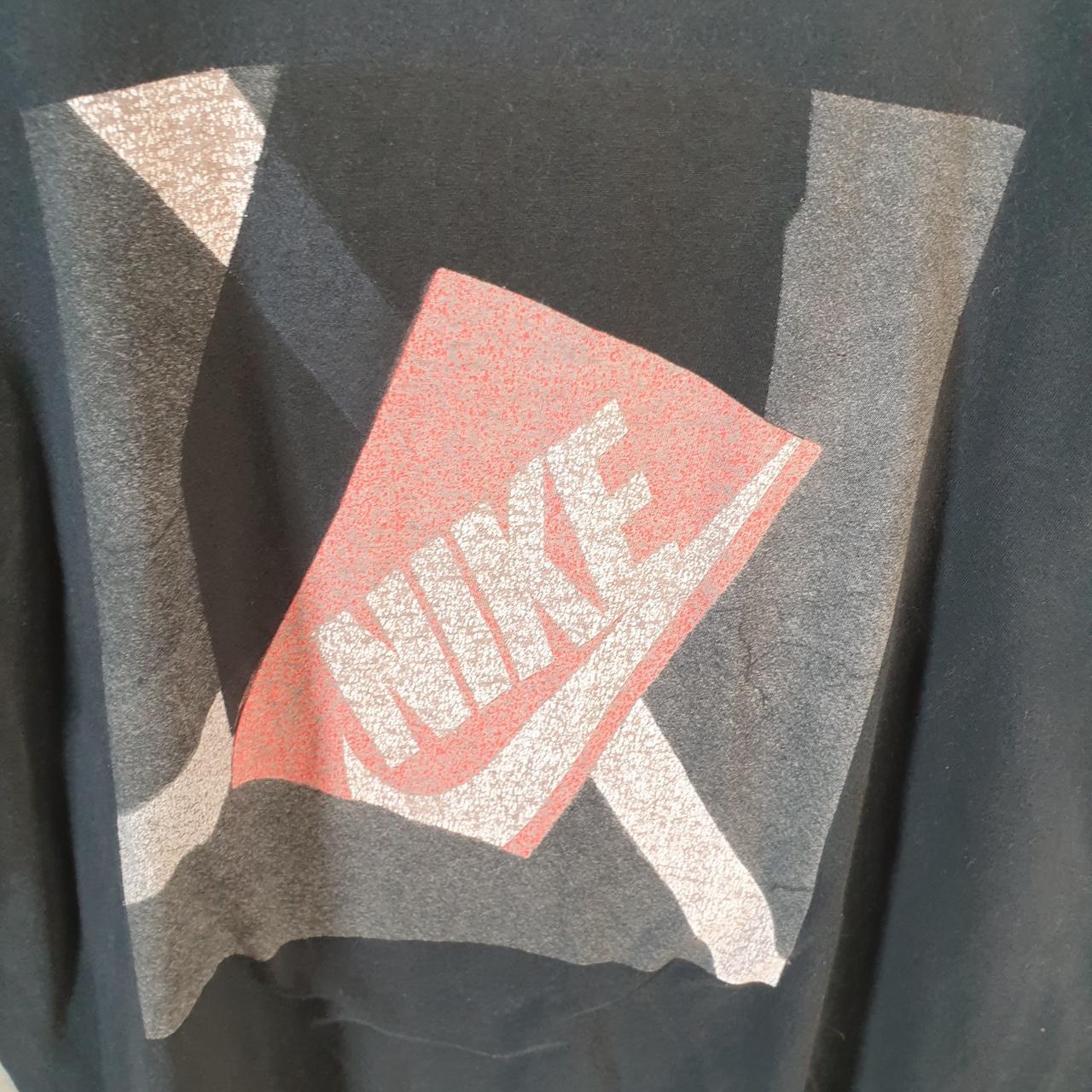 Vintage Nike Spellout T Shirt Men’s Large Black Logo Swoosh Athletic