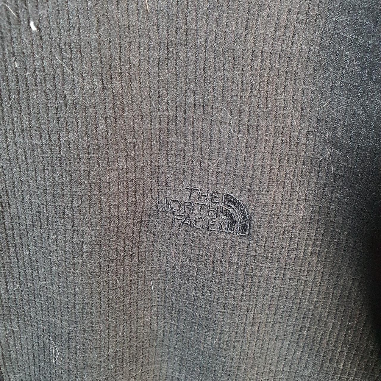 Vintage The North Face TNF Teddy Fleece Sweatshirt Mens Large Full Zip Black Logo Winter
